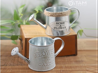 Bình tưới cây trang trí mini bằng thiếc số 10